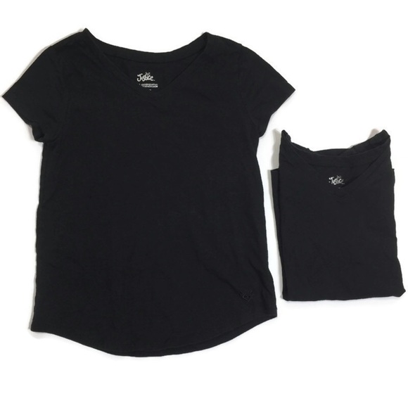 JUSTICE Girls 12Y basic v-neck tee shirt - Picture 1 of 3